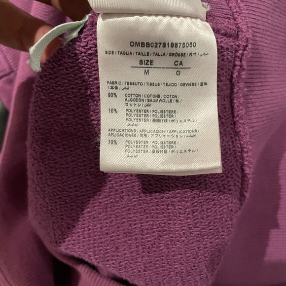 Champion x Off White Purple Hoodie size Medium - Picture 8 of 9